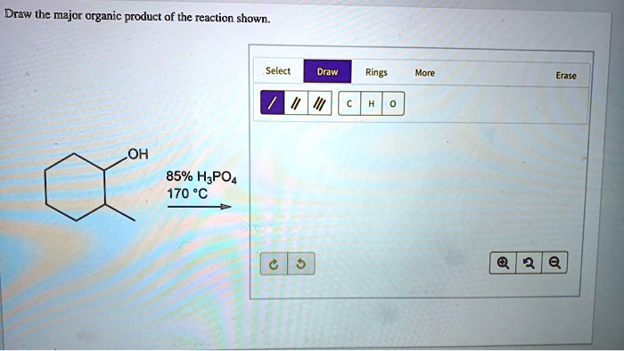 Identify the major organic product for the reaction shown below