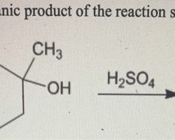 Identify the major organic product for the reaction shown below