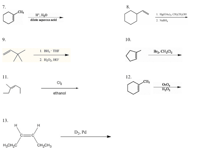 Identify the major organic product for the reaction shown below